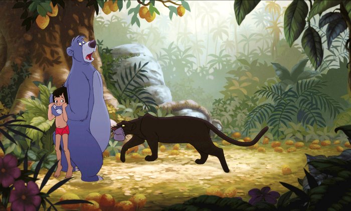 Baloo gömmer Mowgli